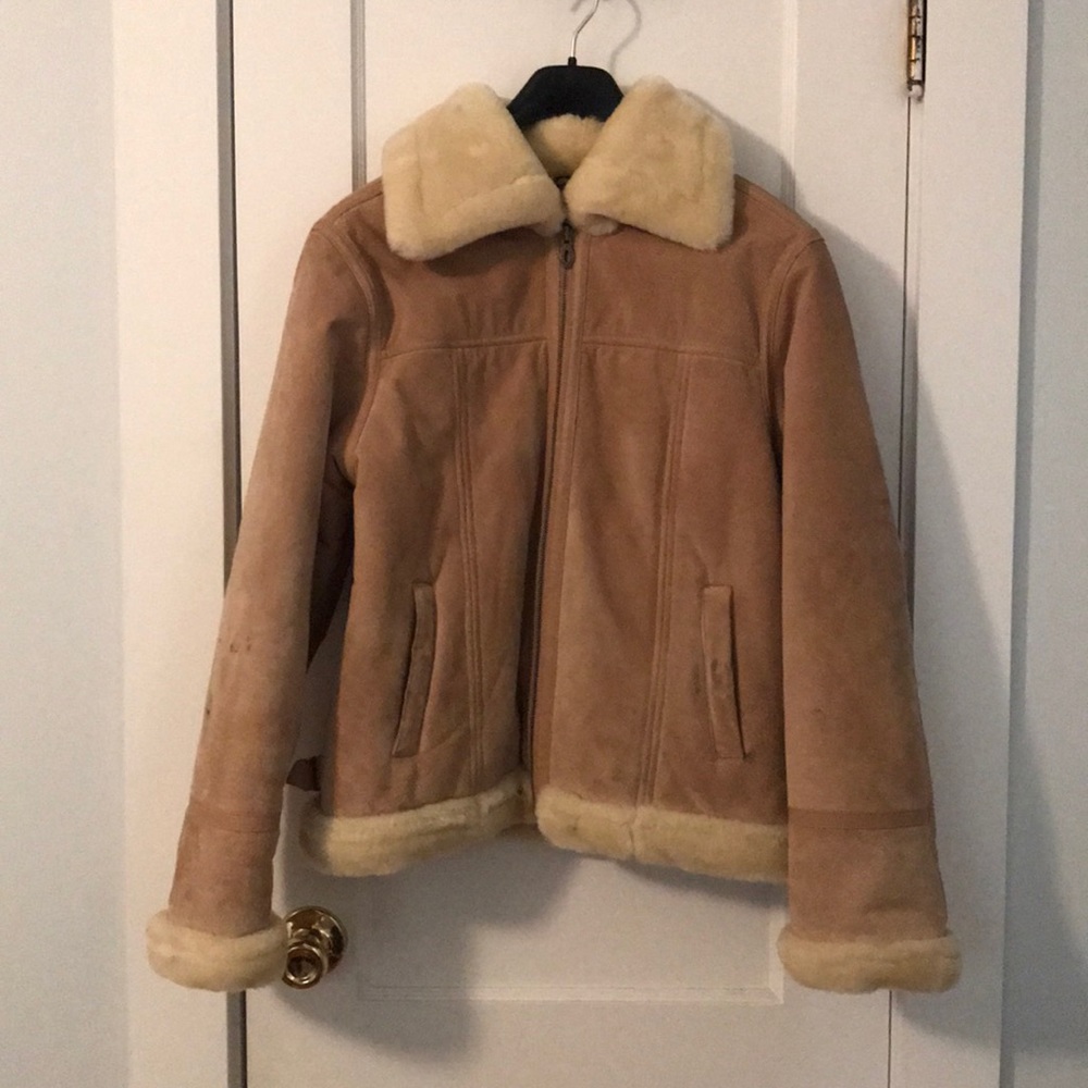 Steve Madden suede and faux fur jacket